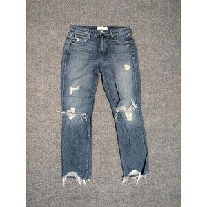Mother Superior Jeans Womens 29 The Flirt Ankle Testing The Waters Distressed